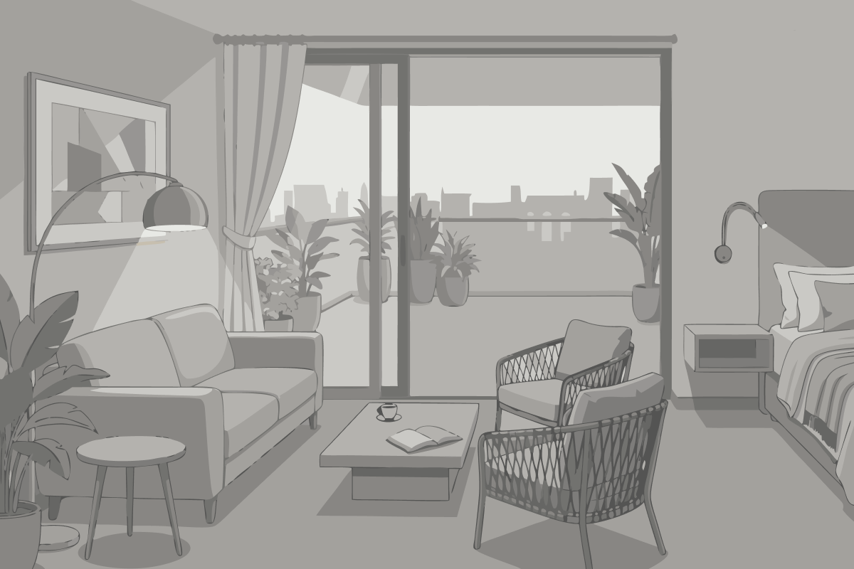 Queen Room with Pool View